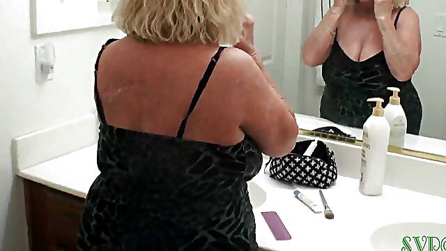 My Step-granny Lets Me Fuck Her Tight Pussy