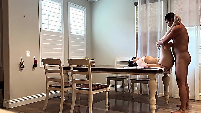 Cheating with friends wife on my dining table when her husbands out of town