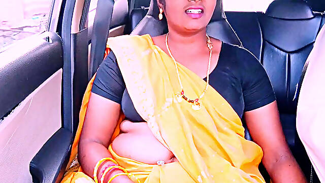 Villege maid car sex Telugu dirty talks.