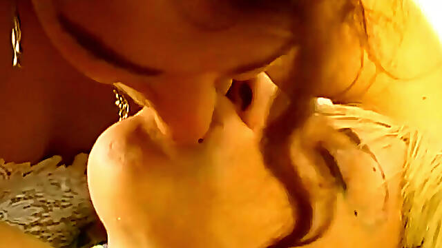 Two Mature Blondes Share One Lucky Stud