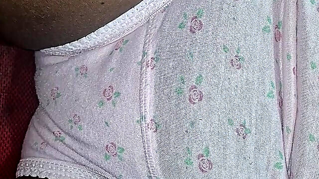 Step mom at home with saree