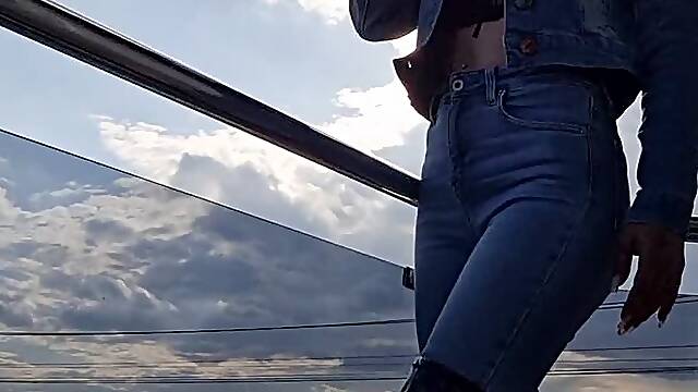 CHAIN SMOKING IN SKINNY JEANS – Seductive Leather Boots Tease & Slow Smoke Control