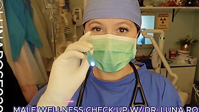 MALE WELLNESS CHECK UP WITH DR. LUNA ROSE POV Shall we check your hernia and prostate while performing a physical examination on you!
