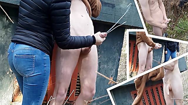 Girl caught exhibitionist