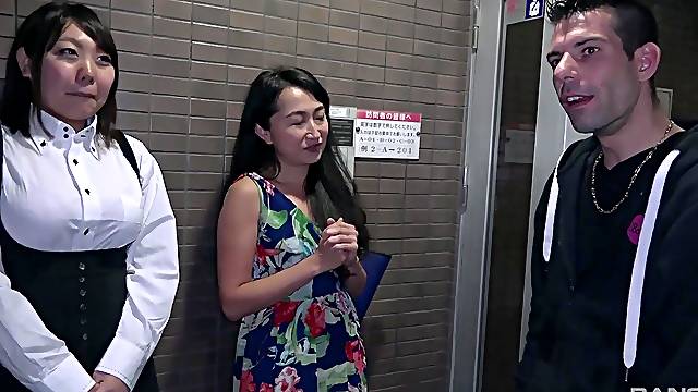 Sweet Japanese shares dick with her younger stepdaughter