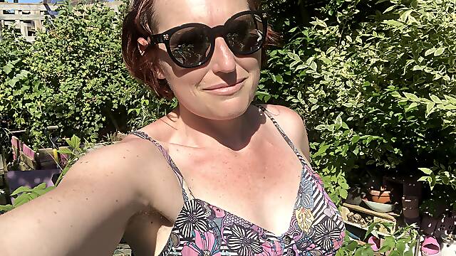 Slow motion squatting over my phone and pissing in my garden