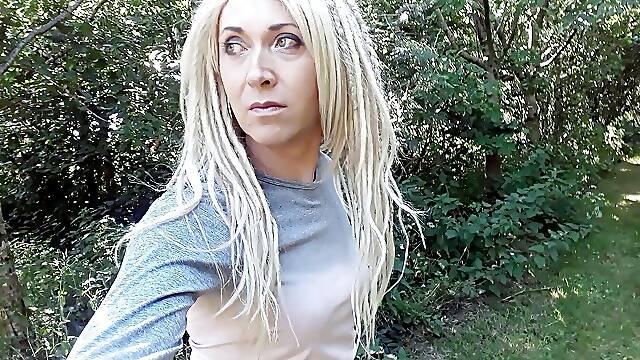 Crossdresser walk about