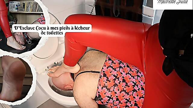 From Cuckold Slave at My Feet to Humiliated Toilet Licker - Mistress Julia