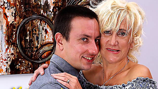 60 Year Old Granny Petunia to Get Fucked by a Younger Guy
