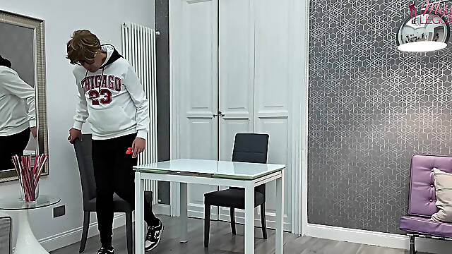 Rancorous Stepaunt Fucks Her Virgin Stepnephew for the Rudeness Suffered by Her Stepsister