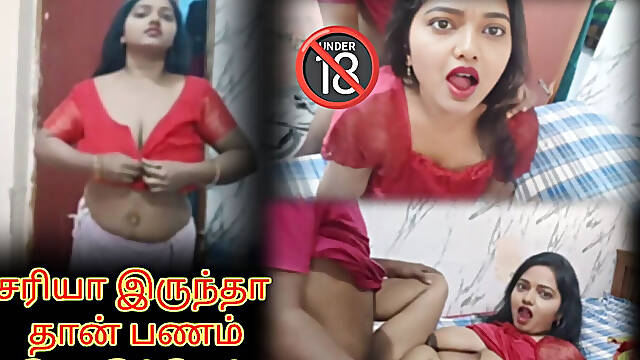 I Gave a Hot Punishment to the Delivery Guy Who Peeked on Me - Tamil Erotic Video with Loud Moaning