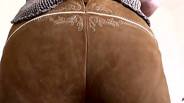 Bavarian Lederhosen: Ass Sniffing and Cumming on My Ass! Lady Victoria Valente