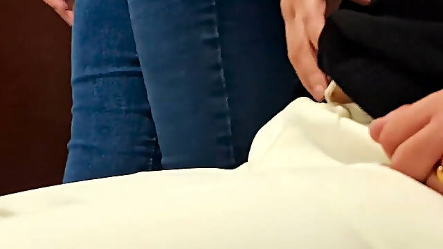 Making Out and Masturbation in Panties at the Office.